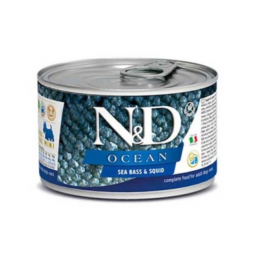 N&D Dog Ocean Sea Bass&Squid Mini