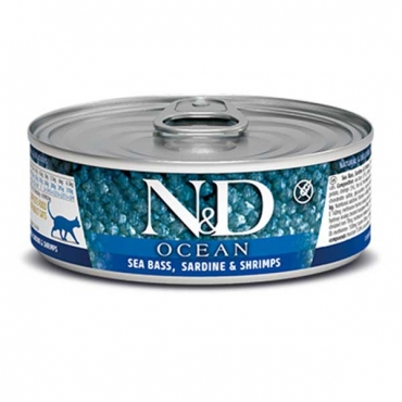 N&D Cat Ocean Sea Bass, Sardines&Shrimp